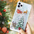 for iPhone 12 Pro Max Case iPhone 12 Pro Max Christmas Phone Case Glitter Sparkle Liquid Floating Case Shockproof Clear Soft TPU Bumper Case Xmas ...