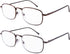 EYEGUARD 2 Pairs Spring Hinge Reading Glasses for Men Women Readers 3.00...