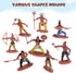 Totority Indians Action Figure Model Playset: 13pcs Native American Figures Decoration Wild West Cowboys Adornments for 15+...