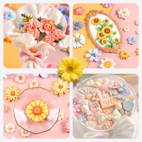 Sunflower Silicone Cookie Buiscuit Baking Molds Decorating Craft Mold...