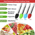 Mini Kitchen Tongs with Silicone Tips,Silicone Serving Tongs of 3 set,7 inch Non-stick Small Tongs with Stainless Steel Silicon Handles, Heat Resi...