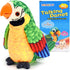 Toddler Toys - Talking Parrot Repeats What You Said, Interactive Toy Electronic Stuffed Animals Plush Pet Doll for Babies Kids Boys Girls Party Bi...