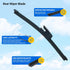 Replacement for Hyundai Veloster 2012-2017 Rear windshield wiper blade and wiper arm kit...