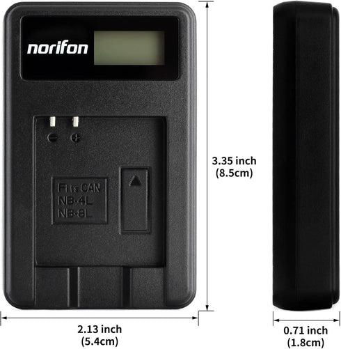 NB-4L LCD USB Charger for Canon PowerShot SD750 SD780 is SD1000 SD1100 is SD1400 is A2200 A3100 is, IXY Digital 60, IXUS 220 HS, Digital IXUS 70 C...
