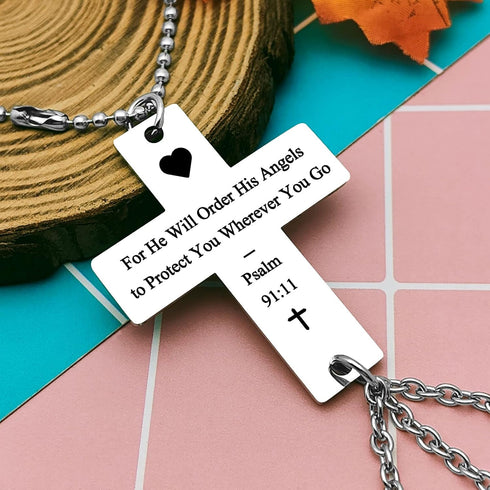 Bible Verse Religious Car Hanging Ornaments Car Pendant for Home Vehicle Religious Car Decor Trucker Hanging for Men Women Car Rear view Mirror Ha...