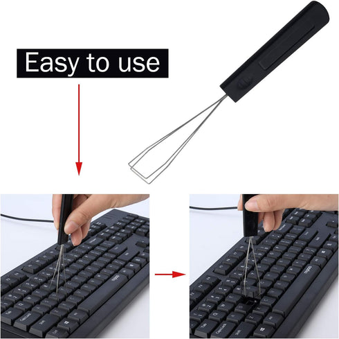 Fiada Keyboard Puller Keycap Removal Tool and 200 Pieces Rubber O-Ring Dampeners O-Ring Plumbing Rubber O-Ring Seal for Cherry MX Switch and Mecha...
