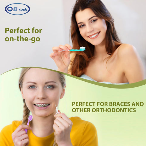 Disposable Toothbrush, Complete Oral Care All in One Toothbrush, Include Toothpaste, Tongue Cleaner, Dental Floss and Picks, Pack of 24...