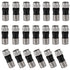 Taiss 20PCS RG6 Compression connectors,F Type Coaxial Cable Compression connectors (Black)...