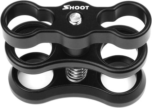 D&F 1'' inch Aluminum Standard Ball Mount Clamp for Underwater Light Arm System...