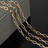16.4 Feet Aluminum Oval Light Gold Chains for Jewelry Making Unwelded Paperclip Link Cable Chain Roll Necklace Chains Bulk with Lobster Clasps and...