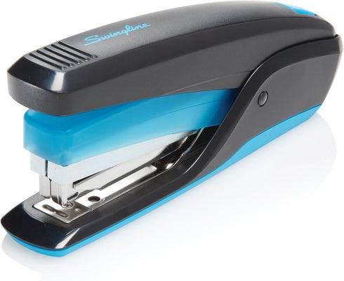 Swingline Stapler, Quick Touch Reduced Effort Stapling, Full Strip, 20 Sheets, Black/Blue (S7064506)...