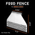 Food Fence by Griddle buddy, Flat Top Grill Blocks Food from Falling, Universal Fit for All Black Stone Flat Top Griddle & Other Grill (1 PCS)...
