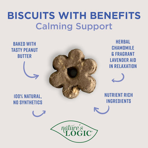 NATURE'S LOGIC Biscuits with Benefits Calming Support, 12oz...