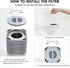 VEWIOR Official A1 Air Purifier Replacement Filter H13 True HEPA Air Purifier Filter, Compatible with VEWIOR HQSC-50 HQKJ-80 A1 A1W Air Purifier...