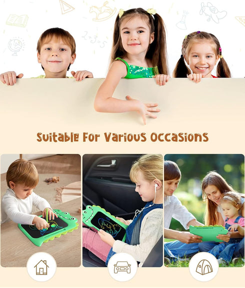 LCD Writing Tablet for Kids, Drawing Tablet Doodle Board Toddler Toys, Dinosaur Toys Tablet for Boys Girls 3 4 5 6 7 8 Years Old, Birthday Gift Do...