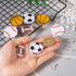 Beadthoven DIY 4 Pairs Sports Ball Earrings Making Starter Kit Football Rugby Baseball Basketball Charms Pendants with Earring Hooks Jump Rings Cu...