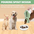 Dog Food Container Small, Pet Food Container with Airtight Pour Spout, Cat Food Storage Container with Measuring Cups, Portable Small Dog Food Con...
