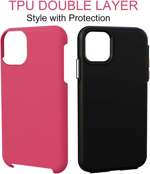 CellEver Heavy-Duty Case for iPhone 11 - Dual Layer, Military Grade Protection, Elevated Screen & Camera Protection, Slim, Shockproof Non-Slip Pho...