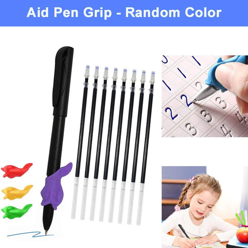 10pcs Reusable Magic Pens & Refills for Magic Practice Copybook,Disappearing Ink Pen Kindergarten Before School...