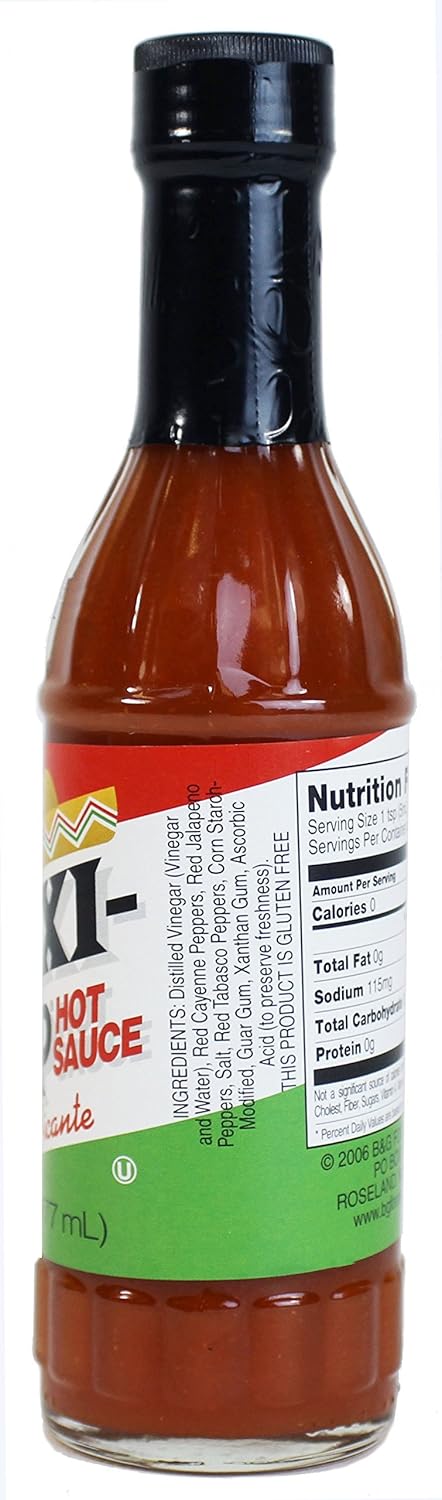Trappey's Mexi-pep Hot Sauce, 6-Ounce Bottle (Pack of 4)...