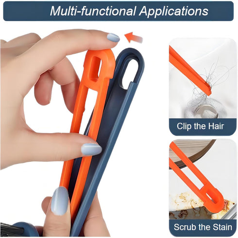 Cleaning Brush Crevice Cleaning Brush Cleaning Supplies Tools Multifunctional Hard Bristle Gap Cleaning Scrub Grout Brush Toilet Window Tile for H...