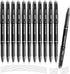 M&G Erasable Gel Pens, 12 Pcs Erasable Pens Fine Point 0.5mm, Black Erasable Gel Ink Pens with Comfort Grip and Cap, Make Mistakes Disappear for D...