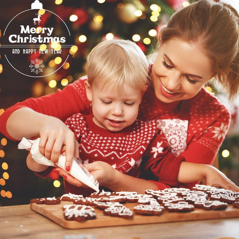 Kaishane Cookie Cutters Christmas Shapes Set of 12 - Gingerbread Man, Snowflake, Christmas Tree & More Shapes Stainless Steel Biscuits Cutter...