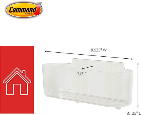 Command Large Caddy, Organize Damage-Free, 1 caddy, 4 strips (HOM-15)...