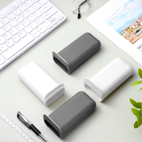 6 Pcs Screen Pen Pencil Holders Attachable Deskside Pen Holder Computer Monitor Desktop Pen Organizer with Self Adhesive Attacher for Office Suppl...