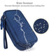 2 Pack Travel Organizer Pouch Electronic Accessories Carry Case Portable Waterproof Double Layers Storage Bag for Cable, Cord, USB Charger, Phone,...