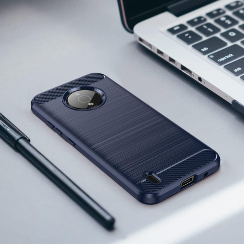 Osophter for Nokia C200 Case with 2pcs Screen Protector Shock-Absorption Flexible TPU Rubber Protective Cell Phone Cover for Nokia C200(Navy Blue)...