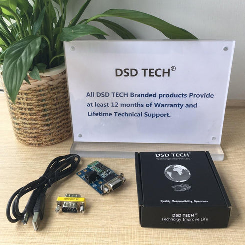 DSD TECH SH-B23A Bluetooth 2.0 to RS232 Serial Adapter with DB9 Converter...