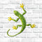 FKKsparkler Gecko Wall Decor Metal 3D Metal Lizard Wall Art Sculpture Outdoor Retro Hanging Decoration For Garden Fence Yard Patio Home Ornaments ...