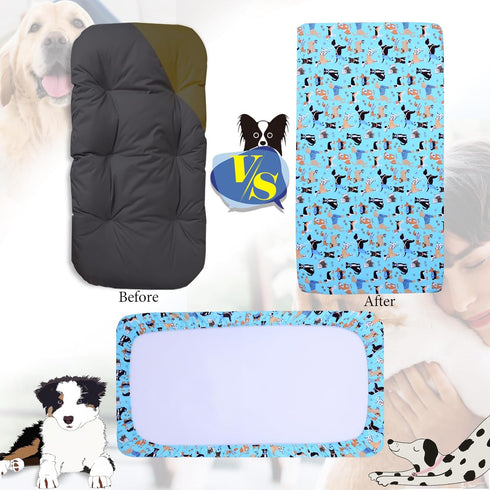 Dog Bed Cover - 38x24x5 Inch Dog Bed Replacement Cover Washable Reusable Dog Bed Liner - Pet Bed Cover for Small to Medium Pet Beds...
