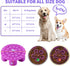 Slow Feeder Dog Bowls Insert, Bestalk Soft Silicone Slow Eating Dog Bowl Insert with Suction Cups for Small, Medium and Large Dogs(Purple S)...