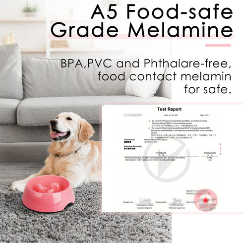 Super Design Slow Feeder Dog Bowl, 1 Cup, Nonslip, Heat-Resistant, Sturdy, Suitable for Small to Medium Sized Dogs...