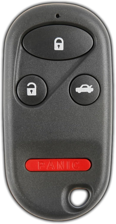 KeylessOption Key Fob Replacement for 1998 1999 2001 2002 2003 Honda Accord Acura TL Remote, 4-Button KOBUTAH2T, Programming Guide Included...