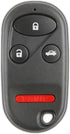KeylessOption Key Fob Replacement for 1998 1999 2001 2002 2003 Honda Accord Acura TL Remote, 4-Button KOBUTAH2T, Programming Guide Included...