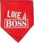 Mirage Pet Products Like a Boss Screen Print Bandana for Pets, Small, Red...