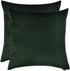 Artcest Set of 2, Decorative Velvet Bed Throw Pillow Case, Sofa Soft Quilted Pattern, Comfortable Couch Cushion Cover, 18"x18" (Dark Green)...