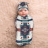 Western Aztec babay Stuff Newborn Baby Swaddle Blanket Native Southwest Sleep Sack Wrap Blanket Soft Stretchy with Beanie Hat Sets for Infant Boy ...