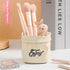 Cute Pen Holder for Desk,Creative Cute Pet Pencil Holder,resin material, Nordic Retro Style Pen Organizer for Desk, Makeup Brush Organizer (Rabbit...