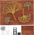 INFUNLY Leaves String Art Kit Creative Handmade Kit for DIY Lovers DIY Malachite Dance Craft Kit for Adult Beginners Wooden Frame Board with Pre P...