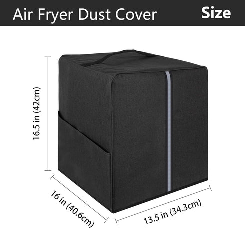 Air Fryer Dust Cover, Air Fryer Rotisserie Oven Dust Cover Compatible with Nuwave Brio 15.5Qt Air Fryer Rotisserie Oven,Dark Grey...