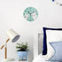 susiyo Animal Cute Llama Alpaca Wall Clock Silent Round Wall Clock Non Ticking Battery Operated Creative Decorative Clock for Kids Living Room Bed...