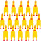 LovesTown 16PCS Rubber Chickens, Screaming Chicken Toys, Chicken Squeaky Toy Squeeze for Kids Party Favors Prank Toys Dog Toys...