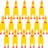LovesTown 16PCS Rubber Chickens, Screaming Chicken Toys, Chicken Squeaky Toy Squeeze for Kids Party Favors Prank Toys Dog Toys...