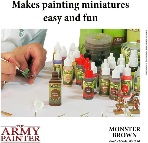 The Army Painter Monster Brown Warpaint - Acrylic Non-Toxic Heavily Pigmented Water Based Paint for Tabletop Roleplaying, Boardgames, and Wargames...