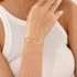 SLOONG Evil Eye Bracelet Anklet Hamsa Hand Bracelet 14K Gold Plated Dainty Bracelet Anklet White Blue Cz Pendant Bracelet Anklet for Women, Adjust...