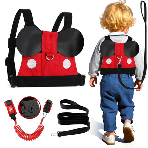 Lehoo Castle Toddler Leash for Walking, Baby Leashes for Toddlers Boys, Kid Harness with Leash, Child Safety Leash Anti Lost Wrist Link (Mickey)...